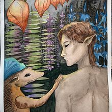 My project for course: Fairy-Tale Illustration with Watercolors. Traditional illustration, Painting, Drawing, Digital Illustration, and Watercolor Painting project by Marlena Czarnacka - 04.18.2022