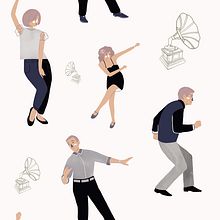 Estampa para o curso de Estampa para Superfície Têxtil com Photoshop. Un progetto di Illustrazione tradizionale, Design e Stampa tessile di Alícia Sartori Morello - 18.04.2022