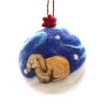 Coniglietto di casa illustrato in lana cardata. Un proyecto de Artesanía, Tejido, Ilustración naturalista				, Needle felting y Diseño textil de Alessandra CosettedArte - 19.04.2022