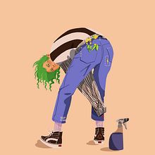 Mein Kursprojekt: Illustration mit Stil: Zeichne verschiedene Charaktere in Procreate. Design de personagens, Ilustração digital, Pintura digital, e Desenho anatômico projeto de Alina - 19.04.2022