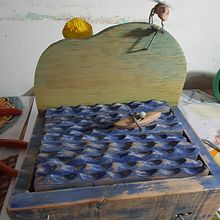 Mi Proyecto del curso: Autómatas de madera: crea esculturas con movimiento. Un proyecto de Diseño de personajes, Escultura, Diseño de juguetes, Art to y Carpintería de Gaston Chiodi - 12.04.2022