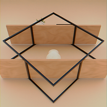 Estante Rombo. Un proyecto de 3D, Ilustración tradicional y Arquitectura de manuel Alejandro Carrascal Arias - 14.02.2022