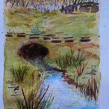 Mon projet du cours : Paysages naturels à l’aquarelle. Fine Arts, Painting, and Watercolor Painting project by Danielle Piron - 04.20.2022