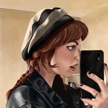 Selfie shot. Un projet de Illustration traditionnelle de Alejandra Fretes - 15.04.2022