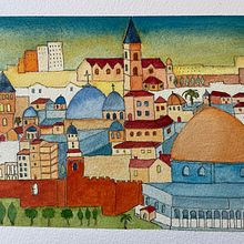 Mon projet du cours : Techniques d’aquarelle moderne : couleur, onirisme et émotions. Traditional illustration, Fine Arts, Painting, and Watercolor Painting project by Eric Dervin - 04.20.2022