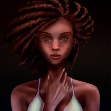 Meu projeto do curso: Retrato digital: personagens femininas com luz natural . Un proyecto de Ilustración tradicional, Pintura y Dibujo de Mayke Alencar - 20.04.2022