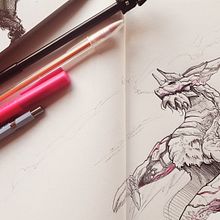 Meu projeto do curso: Sketchbook fantástico: desenhe personagens com a imaginação. Projekt z dziedziny Trad, c, jna ilustracja, Kreat, wność,  R, sunek i Sketchbook użytkownika Eduardo Secolin - 20.04.2022