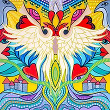 Meu projeto do curso: Introdução à pintura acrílica: crie uma tela tropical. Un proyecto de Pintura, Pattern Design y Pintura acrílica de Mafalda de Castro - 19.04.2022