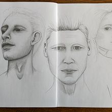 My project for course: Portrait Sketchbooking: Explore the Human Face. Sketching, Drawing, Portrait Drawing, Artistic Drawing, and Sketchbook project by Christie Nicklay - 04.21.2022