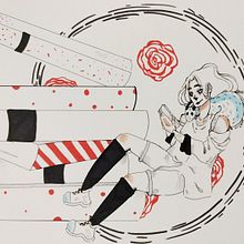 -CA- Draw it in your style_Sant Jordi. Een project van  Tekening van Mireia Isabel Vázquez - 21.04.2022