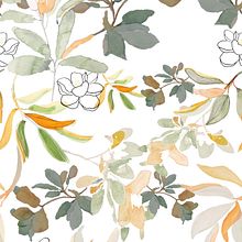 Estampado magnolias.. Un proyecto de Pattern Design, Diseño de moda y Pintura a la acuarela de Emilce Gomez - 22.04.2022