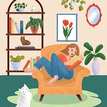 Il mio progetto del corso: Illustrazione digitale colorata con Procreate. I. Traditional illustration, Digital Illustration, Digital Drawing, and Drawing project by Valentina Sassi - 04.10.2022