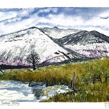 A day in lake district. Traditional illustration, Arts, and Crafts project by dinans - 04.22.2022