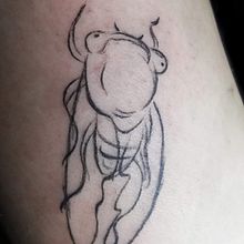 Mi Primer tatuaje (autotatuaje). Tattoo Design project by Eileen Espinoza - 04.22.2022