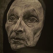 My project for course: Artistic Charcoal Portraiture: Creating Atmosphere. Ilustração tradicional, Artes plásticas, Desenho, Desenho de retrato, Desenho realista, e Desenho artístico projeto de zerobyzero - 22.04.2022