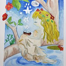 My project for course: Negative Watercolor Painting for Children's Illustration. Een project van Traditionele illustratie, Schilderij, Tekening met potlood, Aquarelschilderen, Kinderillustratie y Verhaallijn van Mia Gray - 23.04.2022