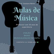 Aulas de Música. Graphic Design project by G. Neves - 02.06.2021