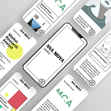 UI | Web Portfolio Personal. Un proyecto de UX / UI de Ana Moya - 23.04.2022