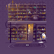 Haunted Library | Halloween 2021. Projekt z dziedziny Trad, c i jna ilustracja użytkownika jackwatson05 - 10.10.2021