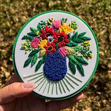 Flowers for spring. Embroider project by Coricrafts - 04.23.2022