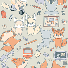 Foxes Revengers. Un progetto di Illustrazione tradizionale, Creatività, Illustrazione digitale, Disegno digitale e Manga di Joselyn Yanine Tabilo Maluenda - 23.04.2022