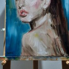 Mi Proyecto del curso: Retratos contemporáneos al óleo. Traditional illustration, Fine Arts, Painting, and Oil Painting project by alfredoisaacs - 04.24.2022