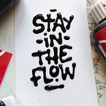 "Sty in the flow" — Liquid Lettering. Lettering project by Snooze One - 03.29.2022