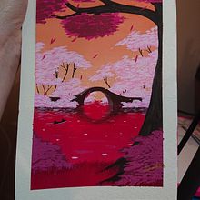 My project for course: Painting Atmospheric Landscapes with Gouache. Projekt z dziedziny Trad, c, jna ilustracja,  Malarstwo i Malowanie gwaszami użytkownika Samantha de Mattos - 10.04.2022