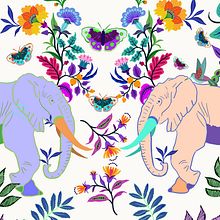 Mi Proyecto del curso: Diseño de estampados para superficies textiles con Photoshop. Traditional illustration, Costume Design, Pattern Design, Fashion Design, and Digital Illustration project by Nunu Herrero - 04.24.2022