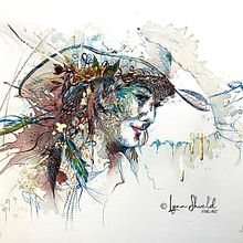 My project for course: Experimental Portraiture with Ink, Tea and Alcohol . Un proyecto de Ilustración tradicional, Bellas Artes, Dibujo a lápiz, Dibujo, Ilustración con tinta y Pintura de Lynn Shield - 24.04.2022