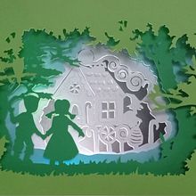 Mi Proyecto del curso: Papercut: crea escenas de papel con profundidad. Un proyecto de Ilustración tradicional, Artesanía, Diseño editorial, Papercraft, Stor, telling, Encuadernación, Ilustración infantil y DIY de Alejandra Paione - 24.04.2022
