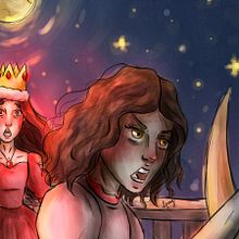 Defendendo a Rainha - Estudo de desenho digital. Traditional illustration, Design, and Digital Illustration project by Louise Bertassoni Mirre - 04.25.2022