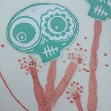 Mi Proyecto del curso: Técnicas de bordado experimental sobre papel. Un progetto di Belle arti, Collage, Ricamo e Textile Design di Fernanda Chia - 25.04.2022