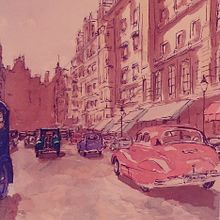 Mi Proyecto del curso: Dibujo arquitectónico con acuarela y tinta. Un proyecto de Bocetado, Dibujo, Pintura a la acuarela, Ilustración arquitectónica, Sketchbook e Ilustración con tinta de Higinio C.E. - 25.04.2022