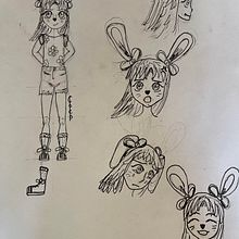 Mi Proyecto del curso: El arte del manga: dibuja personajes únicos. Character Design, Pencil Drawing, Drawing, Ink Illustration, and Manga project by mariacocogonzalezbeas - 04.25.2022