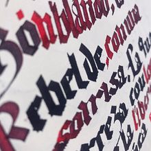 Mi Proyecto del curso: Caligrafía con góticas potentes. Un proyecto de Tipografía, Caligrafía y Lettering de Teté Brage - 26.04.2022