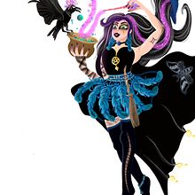 Personaggio femminile in stile cartoon. Traditional illustration project by akiram1988 - 04.01.2022