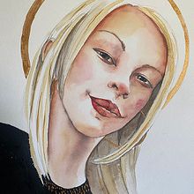 My project for course: Watercolor Portrait from a Photo. Projekt z dziedziny Trad, c, jna ilustracja, Malowanie akwarelą i Portret użytkownika Nicola Nicolle - 26.04.2022