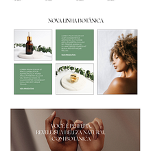 Botânica Cosméticos Veganos. Web Design project by Raquel Aderne - 04.26.2022