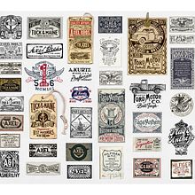 Hand Painted Labels . Un proyecto de H, lettering, Tipografía, Pintura a la acuarela y Diseño gráfico de Glenn Wolk - 27.04.2022