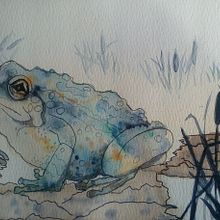  Creative Watercolor Sketching for Beginners : I saw a mouse? . Projekt z dziedziny Trad, c, jna ilustracja, Sketching, Kreat, wność,  R, sunek, Malowanie akwarelą i Sketchbook użytkownika Louise Young - 27.04.2022
