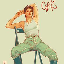 Chris. Traditional illustration project by Adriana Zurera - 04.27.2022