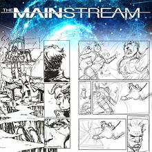 The MainStream Comic - Inks and Pencils . Un proyecto de Ilustración tradicional, Cómic, Ilustración con tinta y Dibujo a lápiz de Tony Moy - 27.04.2022