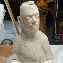 Goddess - first attempt at process . Seni Rupa, Dan Patung proyek oleh lizzieandtheyeehawgang - 04.27.2022