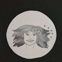 Mein Kursprojekt: Einführung in die Stickerei in Schwarz. Embroider, and Textile Design project by JuRu Trö-Si - 04.27.2022