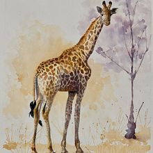 My project for course: Expressive Animal Portraits in Watercolor. Un proyecto de Ilustración tradicional, Pintura a la acuarela, Dibujo realista e Ilustración naturalista				 de lfox249 - 25.04.2022