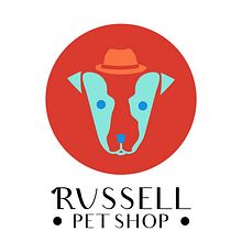 Russell Logo. Un proyecto de Diseño de logotipos, Ilustración tradicional, Br e ing e Identidad de Valeria Cardona Gómez - 27.04.2022