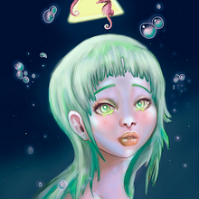 Retrato Abyssal. Un progetto di Illustrazione tradizionale e Illustrazione digitale di Ana Rodríguez González - 17.04.2022