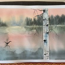 My project for course: Atmospheric Landscapes in Watercolor . Fine Arts, Painting, and Watercolor Painting project by Monika - 04.28.2022