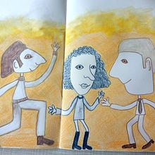 I will draw. Un proyecto de Diseño, Ilustración tradicional, Bellas Artes, Pintura, Creatividad, Creatividad con niños y Sketchbook de anja rathmann - 28.04.2022